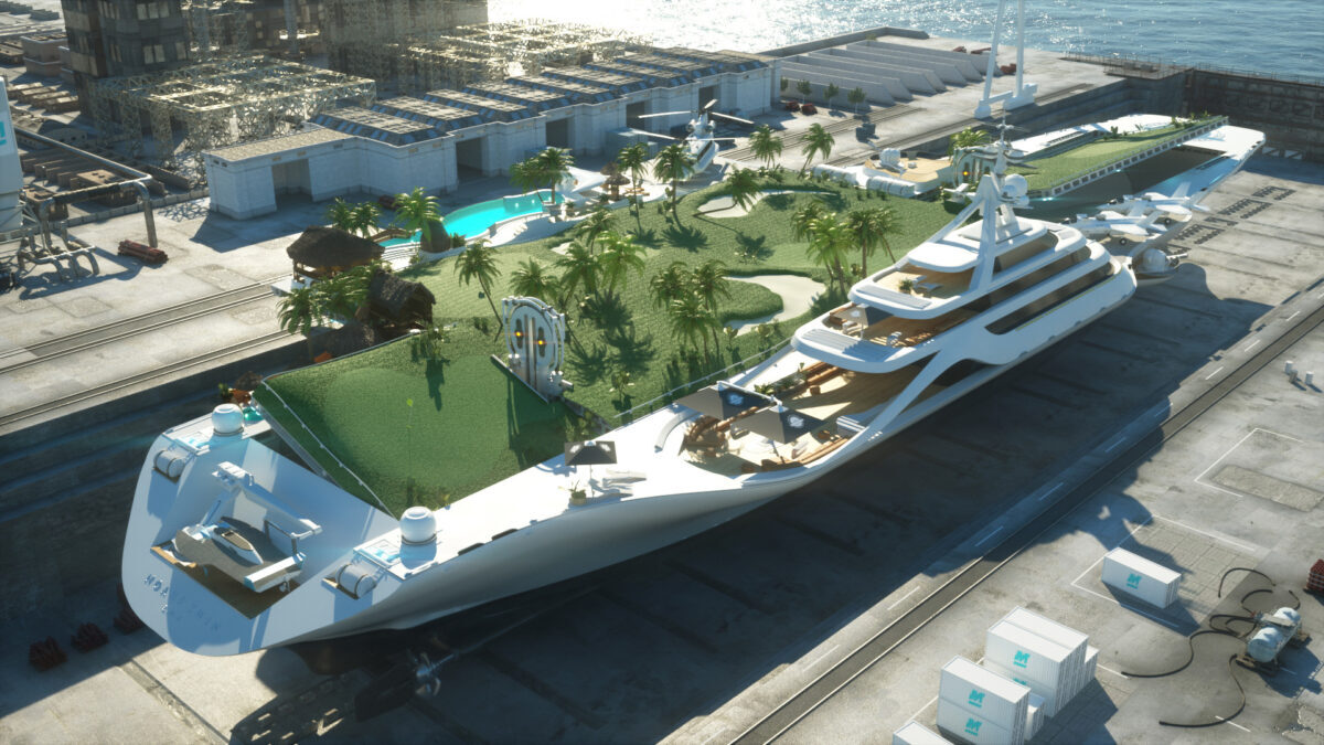 Mitsi Studio: Ecco il concept del primo Yacht ispirato alle Portaerei