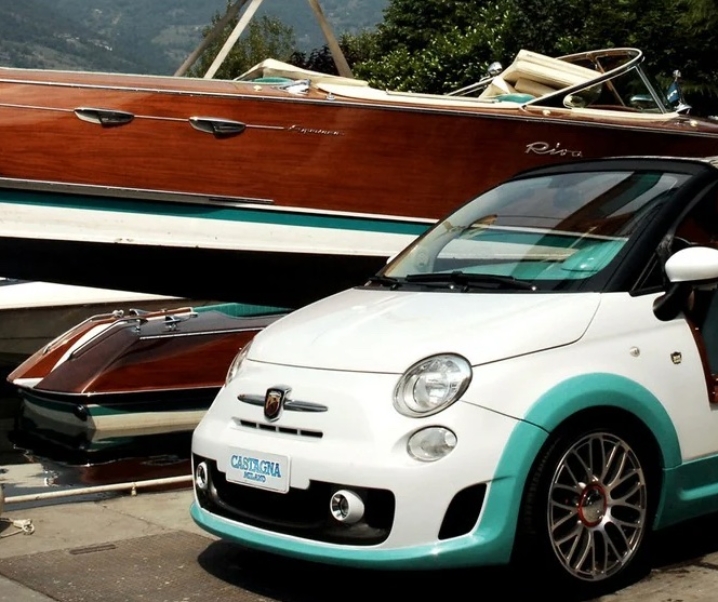 Una gita in barca… ops, in Fiat 500 Tender!